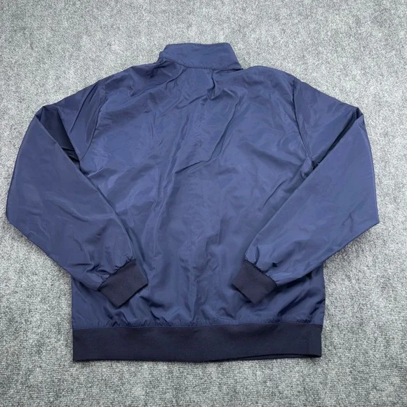 American Apparel Jacket Mens Medium Blue Windbreaker Full Zip Nylon USA LA Made - Picture 8 of 9